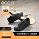 愛步（ECCO）德訓鞋男 休閑鞋男士板鞋復古牛皮男鞋 柔酷零點537764 HL 黑色53776401001 42