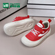 木林森童鞋兒童運動(dòng)鞋冬季加絨二棉鞋男童板鞋女童休閑鞋中大童跑步鞋 1007紅色 【春秋皮面】 28 (內長(cháng)17.8/腳長(cháng)16.8)