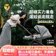 Trimigo嬰兒車(chē)遛娃神器嬰兒推車(chē)可坐可躺0-6歲遛娃車(chē)溜娃輕便可折疊推車(chē) 【云海霧灰】高顏值 可坐可躺