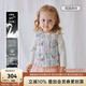 OAK FAMILY 白鵝絨兒童羽絨馬甲男女童輕薄羽絨棉服背心 花園派對(duì) 80 cm