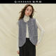 佐丹奴設計師款針織馬甲女miu系圓領(lǐng)雙口袋針織背心開(kāi)衫18355225 03淺花灰 M