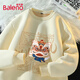 班尼路（Baleno）衛(wèi)衣男冬季青少年國(guó)潮醒獅加絨加厚保暖上衣內(nèi)搭寬松冬裝圓領(lǐng)外套