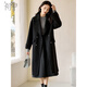 初申 冬季毛呢大衣女氣質(zhì)百搭長(cháng)款雙面呢羊毛大衣外套S144G1003