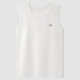 蕉內棉棉301H情侶款背心男女士100%純棉無(wú)側縫寬松圓領(lǐng)居家睡衣夏季 【寬肩】暖白 L