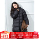 LAGOGO【三防】白色泡芙羽絨服女拉谷谷2024年冬季新款輕盈厚外套 黑色 S