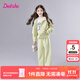 笛莎（DEESHA）童裝女童秋套裝2025年秋冬季新款中大童寬松休閑針織兒童運動套裝 淺豆綠 150