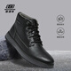 斯凱奇（Skechers）馬丁靴男軟底耐磨緩震百搭休閑鞋高幫戶外工裝鞋 BLK黑色 43