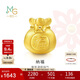 周生生黃金轉運珠 福袋足金串珠子 情侶手串不含繩鏈89197C定價(jià)