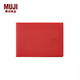 無(wú)印良品（MUJI）PVC封面月周記筆記本/2025年12月開(kāi)始 本子 日記本 記事本 日程本 88張/紅色/A6橫款