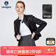 Navigare意大利小帆船女士短裝單皮衣立領(lǐng)機車(chē)風(fēng)修身外套2336703509 M 