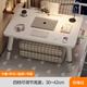 代斯克可升降床上桌筆記本電腦桌折疊桌子宿舍床桌小桌子學(xué)生學(xué)習(xí)小桌板 【暖白】四檔升降+卡杯+抽屜書架 70長*48寬*30-42高