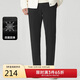卡賓加絨休閑褲24秋修身小腳褲LOGO印花長(cháng)褲 煤黑色01 50 