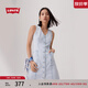 Levi's李維斯25春夏新款女士時(shí)尚休閑修身顯瘦淺色ins牛仔連衣裙 淺藍(lán)色 L