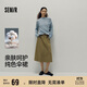森馬（Semir）半身裙女磨毛純色A字長裙百搭秋季純棉寬松傘裙顯瘦101524120007