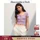 Abercrombie & Fitch【雙11預售】經(jīng)典小麋鹿圖案女裝25夏亨利領(lǐng)短袖T恤139-5271 粉色 M (165/96A)