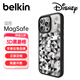 貝爾金（BELKIN）磁吸手機(jī)殼 迪士尼定制 兼容MagSafe手機(jī)保護(hù)套適用于蘋果15系列 迪士尼菱格透明黑色款 iPhone 15 Pro Max