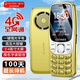 金立（Gionee）老年手機4G全網(wǎng)通老年機超長(cháng)待機老人手機大字大聲音學(xué)生按鍵老年人專(zhuān)用功能機雙卡雙待G259 金色