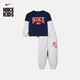 耐克（NIKE）幼童長(cháng)袖T恤和長(cháng)褲套裝男女童法式毛圈個(gè)性舒適NIKE IO5971