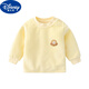 迪士尼嬰兒保暖上衣單件秋冬裝寶寶加絨內衣01歲新生兒加厚秋衣打底衫加 圓領(lǐng)黃色燈芯絨 一體絨 90 cm20-25斤