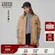 Teenie Weenie小熊秋季簡(jiǎn)約學(xué)院風(fēng)棒球服衛衣開(kāi)衫外套寬松時(shí)尚女裝 卡其色 S (160)