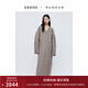 ERDOS × RUOHAN 設計師膠囊系列長(cháng)款V領(lǐng)寬松通勤風(fēng)純色女大衣 大地駝 160/84A/M