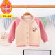葉余寶寶加絨毛衣外套嬰兒加厚保暖針織開(kāi)衫男女小童一體絨秋冬裝 7436粉紅 小萌鼠一體絨開(kāi)衫毛衣 80 適合高80-90CM1-2歲