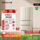 小吉（MINIJ）508L復古多門(mén)冰箱法式四開(kāi)門(mén)家用嵌入式雙變頻電冰箱奶油風(fēng)一級能效除菌凈味國家補貼BCD-508WBS