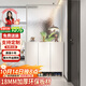 億棵畔入戶(hù)玄關(guān)柜正對入戶(hù)門(mén)隔斷柜奶油風(fēng)客廳金碧莎玻璃鐵藝屏風(fēng)可定制 定制專(zhuān)拍