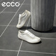 愛步（ECCO）德訓鞋男 休閑板鞋男鞋牛皮拼接運動鞋 柔酷零點537754 白色/灰白色53775452292 40