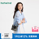 熱風(fēng)（Hotwind）包包25年春季新款女士擦色手提斜挎包百搭單肩斜挎包餃子包 72黑灰 迷你