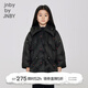 jnby by JNBY[萌趣圖案]江南布衣童裝秋羽絨服菱格翻領(lǐng)保暖女童兒童1N9C10790 001本黑 120 cm 尺碼偏大選小一碼