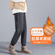 蘿美醬冬季羊羔絨加絨加厚運動(dòng)小腳褲子女秋冬衛褲2025新款外穿休閑棉褲 羊羔絨洋氣灰小個(gè)子款 L 【建議110-119斤】