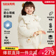 鴨鴨兒童羽絨服女童中小童小女孩女寶加絨加厚保暖童裝外套 米色 100 