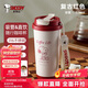 史努比（SNOOPY）咖啡保溫杯男女士316不銹鋼保溫保冷水杯辦公車(chē)載高顏值吸管杯子