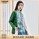 萬(wàn)事利真絲絲巾桑蠶絲長(cháng)巾雪紡國風(fēng)披肩外搭送婆婆送媽媽禮盒裝月光曲
