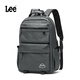 Lee通勤雙肩包男大容量電腦包女背包登山旅行包戶(hù)外書(shū)包商務(wù) 青灰色