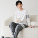 曼妮朵兒童睡衣男孩純棉春秋2024新款中大男童家居服秋季長袖套裝青少年 N8861【雙長】 165 L碼建議160-165cm