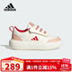 阿迪達斯（adidas）童鞋25春季新年款女童休閑鞋小童兒童魔術(shù)貼Park運動(dòng)鞋JR3356