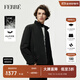 奇安費蘭科 費雷（Gianfranco FERRE）FERRE奢侈品男裝費雷字母印花戶(hù)外休閑立領(lǐng)短款鴨絨羽絨服 黑色 52 (180/96A)