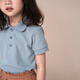 哈齒（hacikis）哈齒童裝春夏兒童T恤男童女童Polo短袖翻領(lǐng)休閑中大童POLO衫 藍色 150
