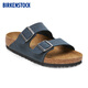 BIRKENSTOCK勃肯德國進(jìn)口新品男女款舒適外穿軟木Arizona雙扣拖鞋 深藍色窄版1022713 36