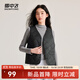 雪中飛秋冬羽絨馬甲女士羽絨服輕盈顯瘦無(wú)袖坎肩時(shí)尚百搭疊穿保暖背心 寶石黑|8086 L /170/92A