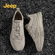 Jeep吉普休閑鞋男馬丁靴運動(dòng)工裝鞋戶(hù)外鞋子 沙色 41