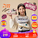 安踏兒童運動(dòng)鞋女大童鞋2025秋季新品潮流舒適布朗尼學(xué)生休閑鞋 【女款布朗尼】黑/白/粉8829-3 35 腳長(cháng)約22cm