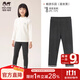 瑁恩·瑁愛(ài)女童冬款蠶絲雙層加厚打底褲兒童保暖褲子洋氣印花外穿校服神器 暢游樂(lè )園(星夜黑) 雙層 110