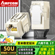 安普康（AMPCOM）網(wǎng)絡(luò)面板帶模塊 雙口六類網(wǎng)線直通頭CAT6A萬兆免打線RJ45水晶頭七類八類屏蔽對接延長頭二位86型 六類屏蔽 50U鍍金【鋅合金外殼】
