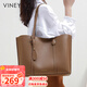 viney牛皮包包女包大容量托特包單肩包手提包生日禮物高級感送女友老婆