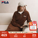 FILA 斐樂(lè )官方連衣裙2025年秋季新品長(cháng)款連帽打底衛衣長(cháng)裙子 復古咖-DK L 170/88A/L