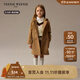 Teenie Weenie Kids小熊童裝秋冬季款男女童寶寶柔軟舒適羊毛大衣 米色 140 cm