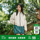 森馬（Semir）外套女立領(lǐng)格紋春秋季特寬松抽繩撞色夾克109524108011